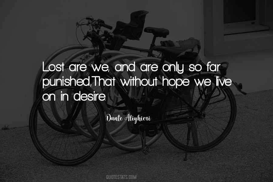 Lost And Hope Quotes #982220