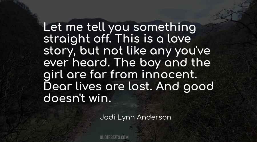 Lost Boy Quotes #1200816