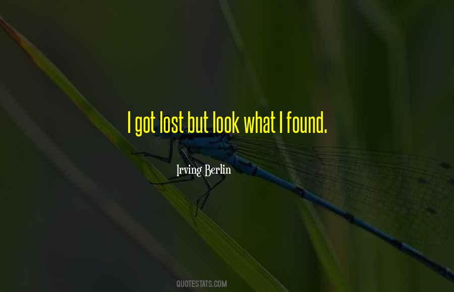 Lost But Found Quotes #1143408