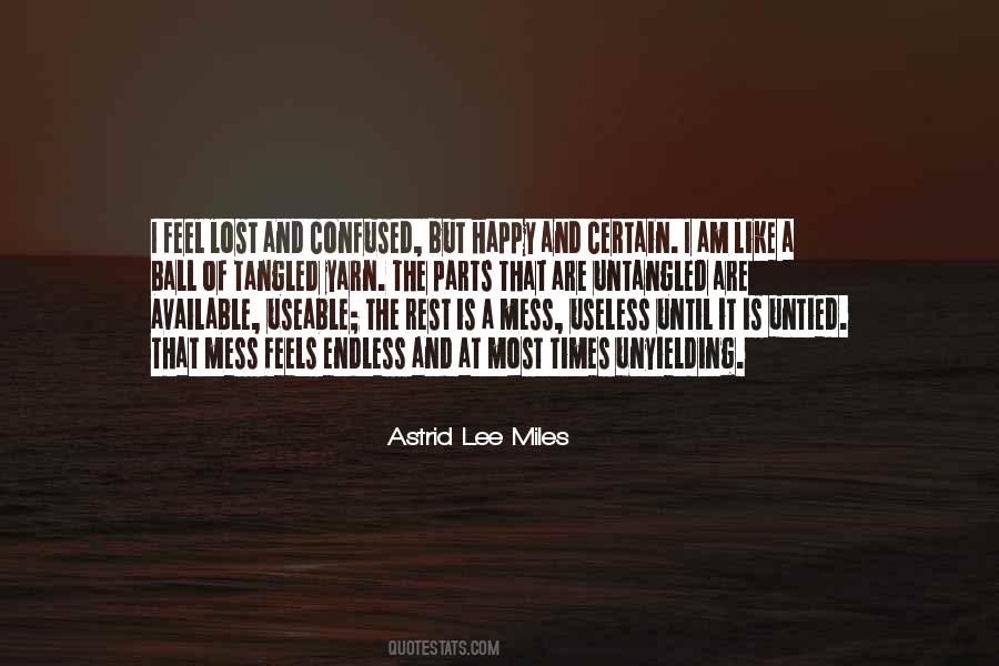 Lost But Happy Quotes #53480