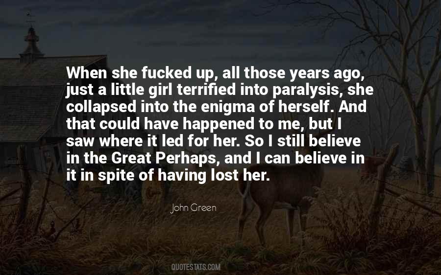 Lost Little Girl Quotes #1515028