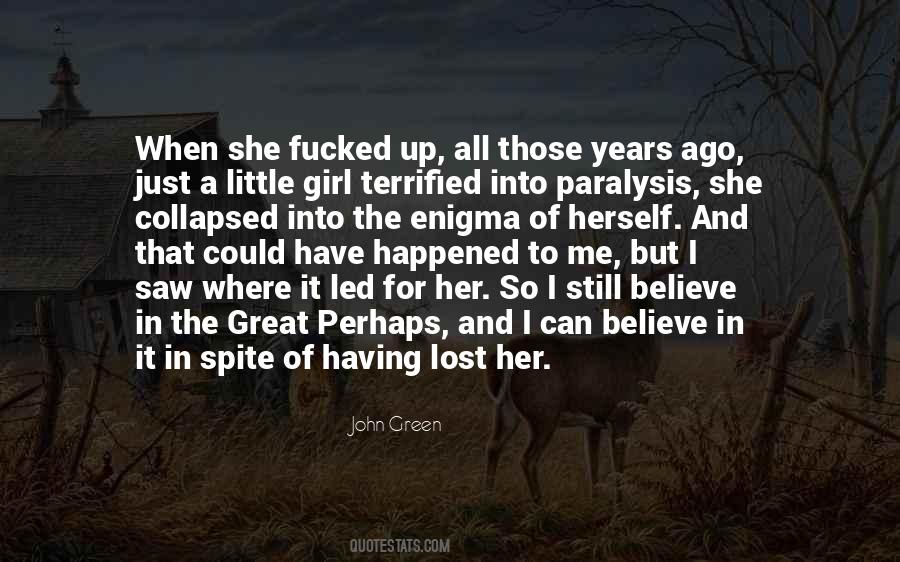 Lost Little Girl Quotes #1515028
