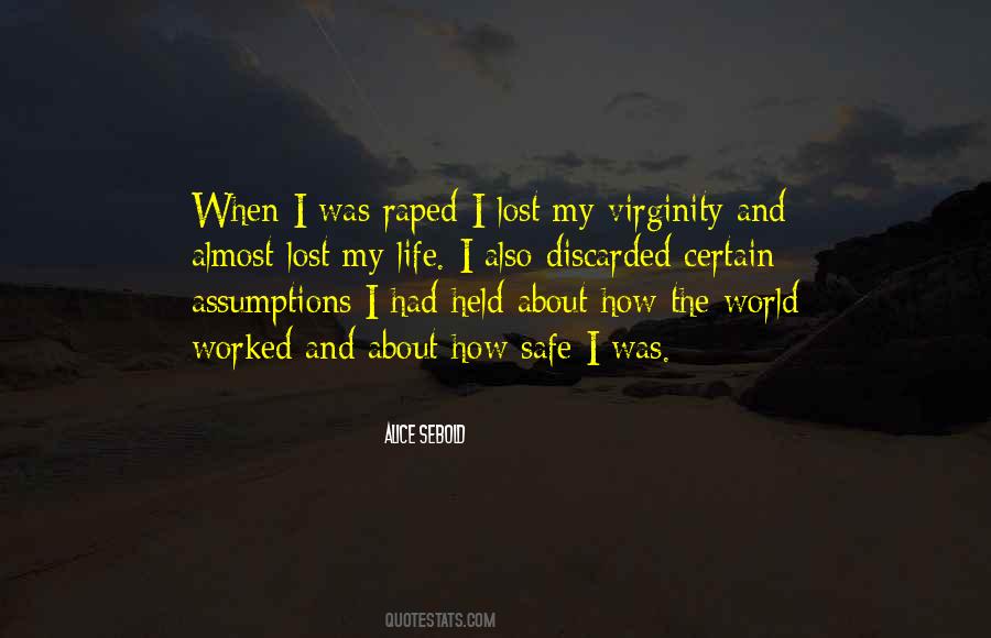 Lost My Virginity Quotes #1028831