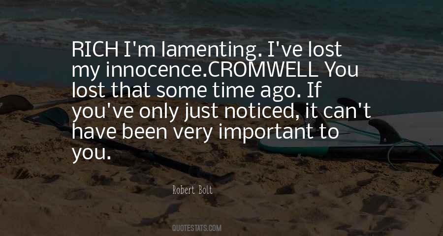 Lost Something Important Quotes #453394