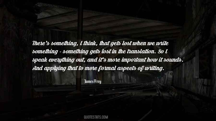 Lost Something Important Quotes #947550