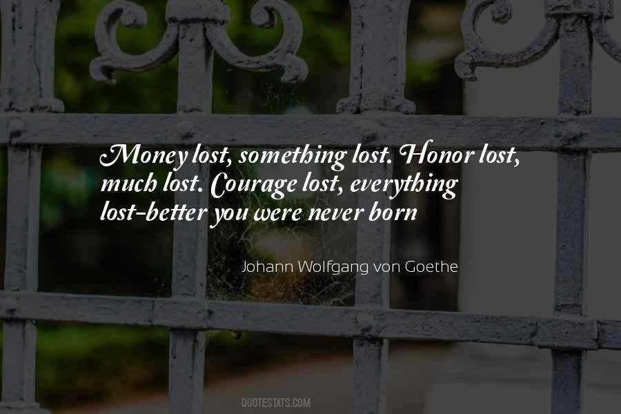 Lost Something Quotes #113927