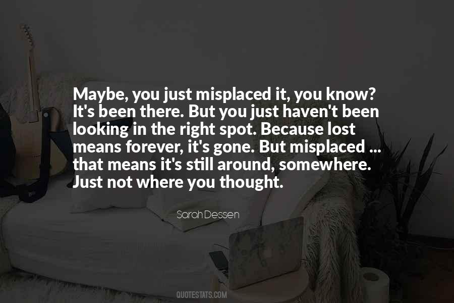 Lost Somewhere Quotes #1516147