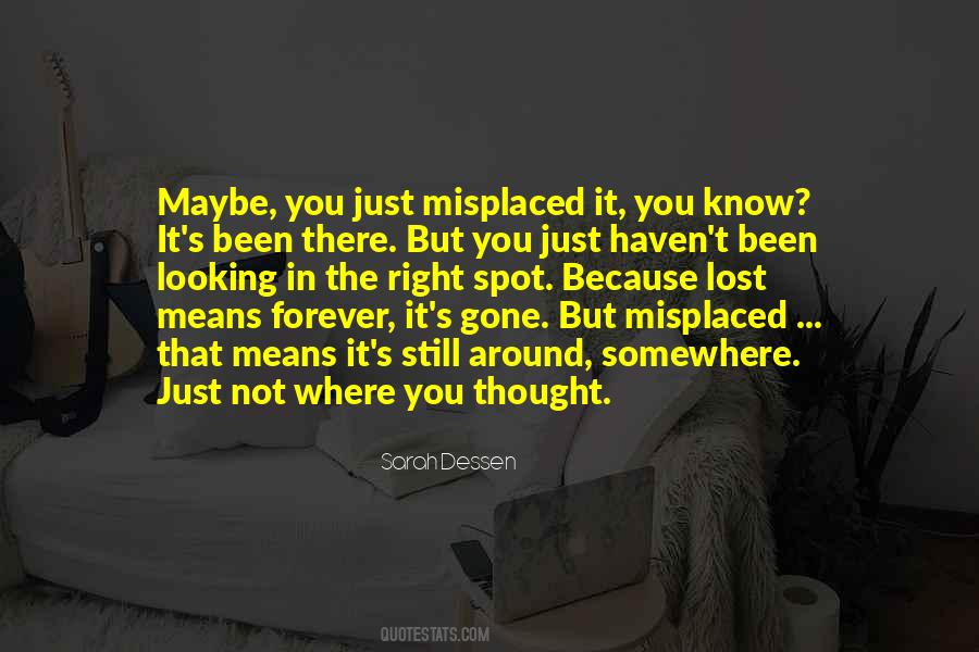 Lost You Forever Quotes #1516147