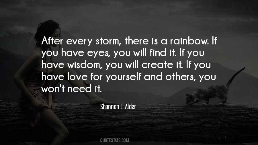 Love After The Storm Quotes #1435298