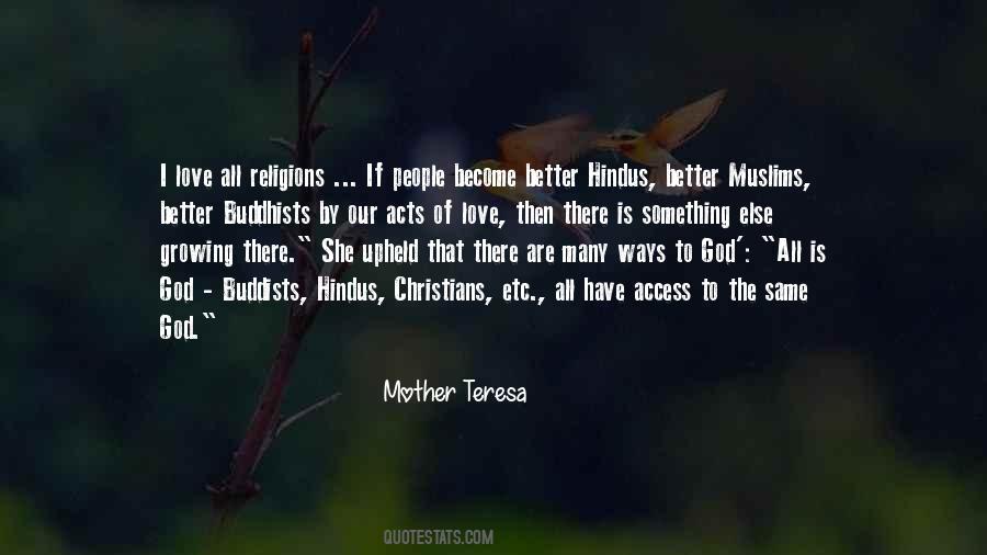Love All Religions Quotes #1338332