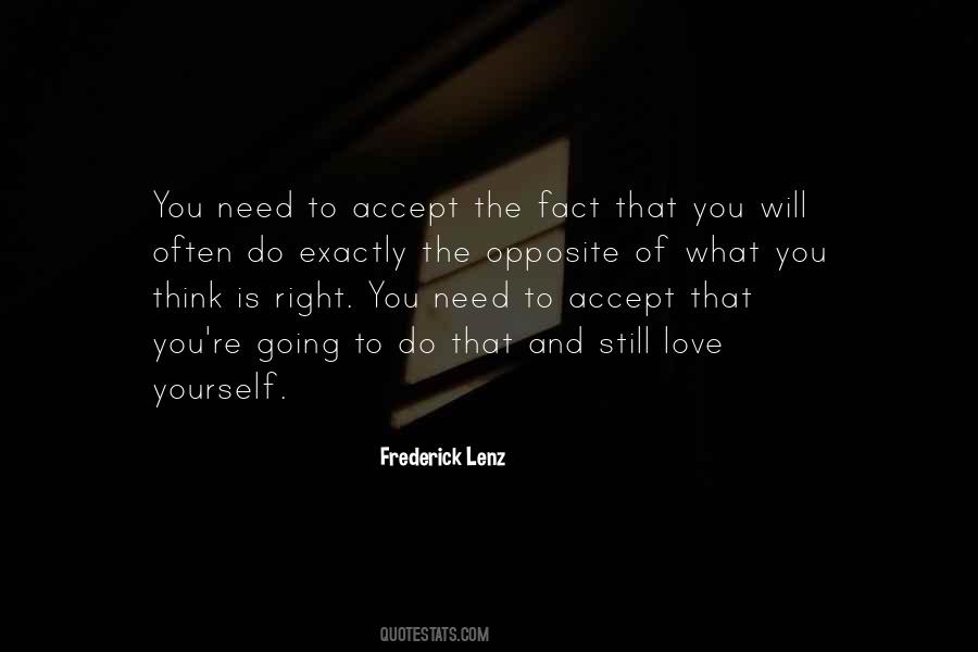 Love And Accept Yourself Quotes #650375