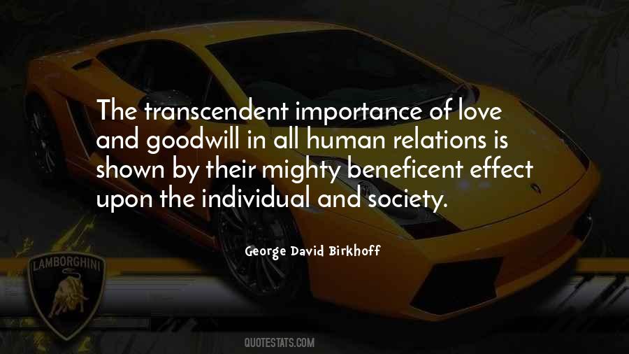 Love And Goodwill Quotes #1508010