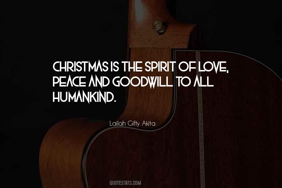 Love And Goodwill Quotes #1721790