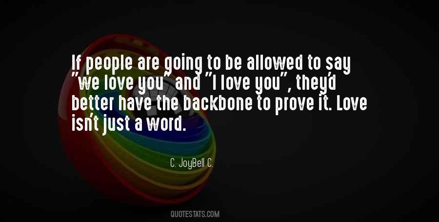 Love Backbone Quotes #1812126
