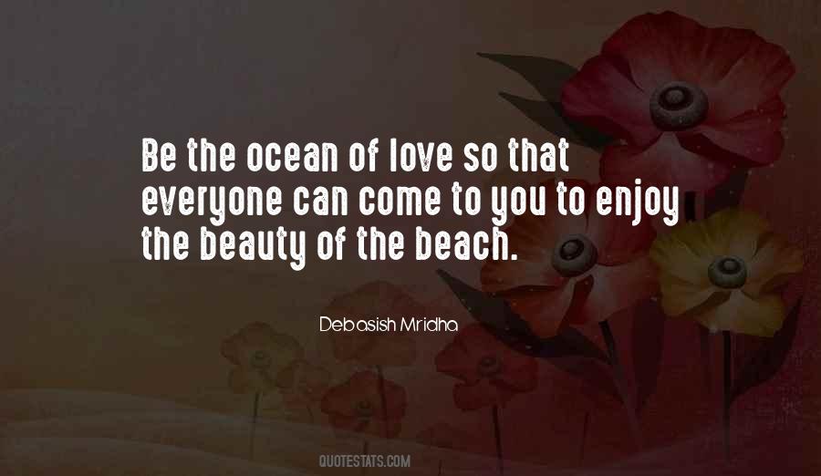 Love Beach Ocean Quotes #1249586