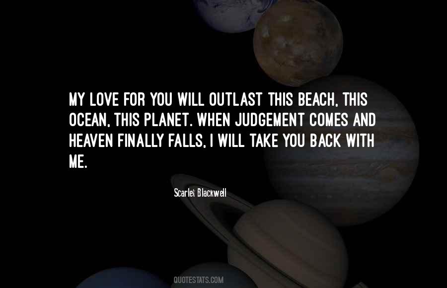 Love Beach Ocean Quotes #1865250