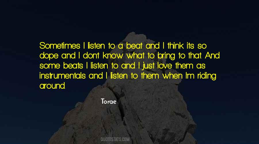 Love Beats Quotes #493011