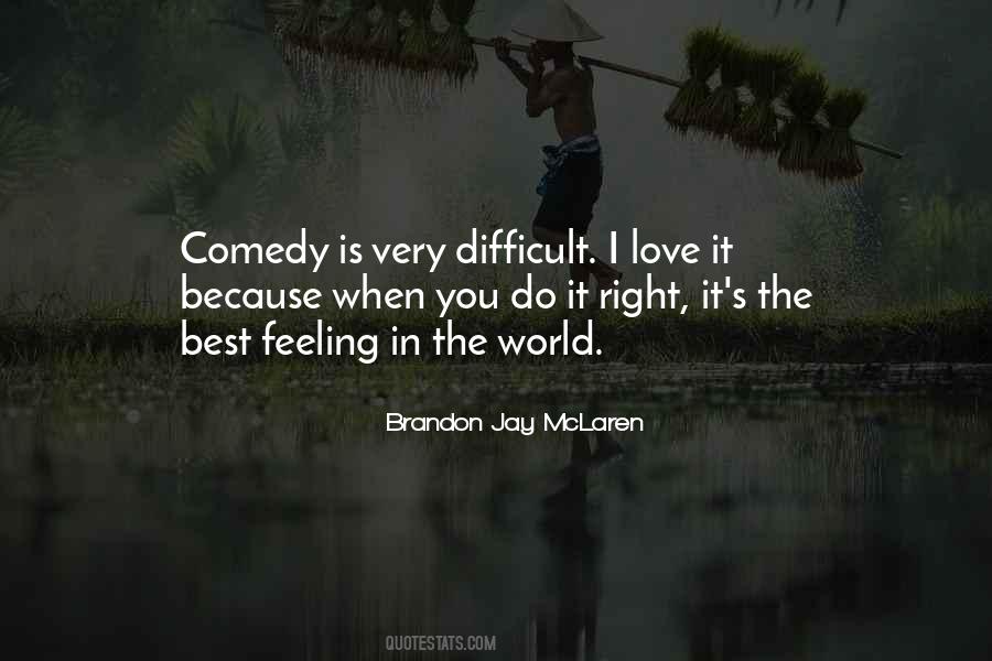 Love Best Feeling World Quotes #1352873
