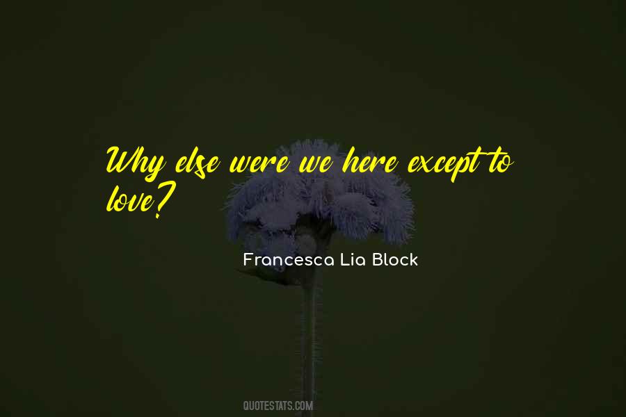 Love Block Quotes #1391383