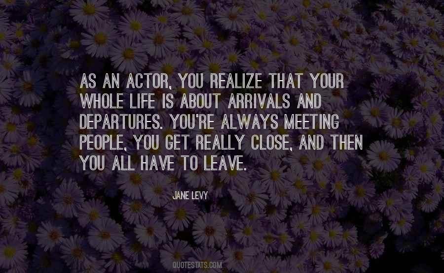 Quotes About Departures #1700550