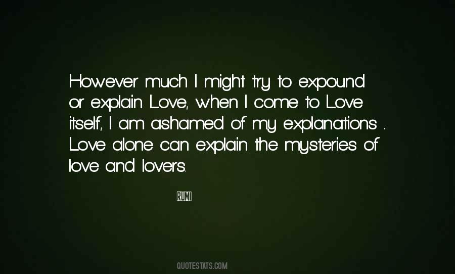 Love Can't Explain Quotes #603614