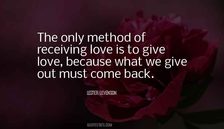 Love Come Back Quotes #287707 Love Come Back Quotes #287707