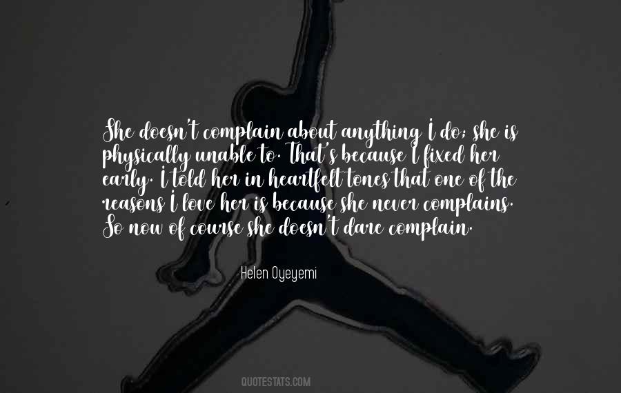 Love Complain Quotes #601113
