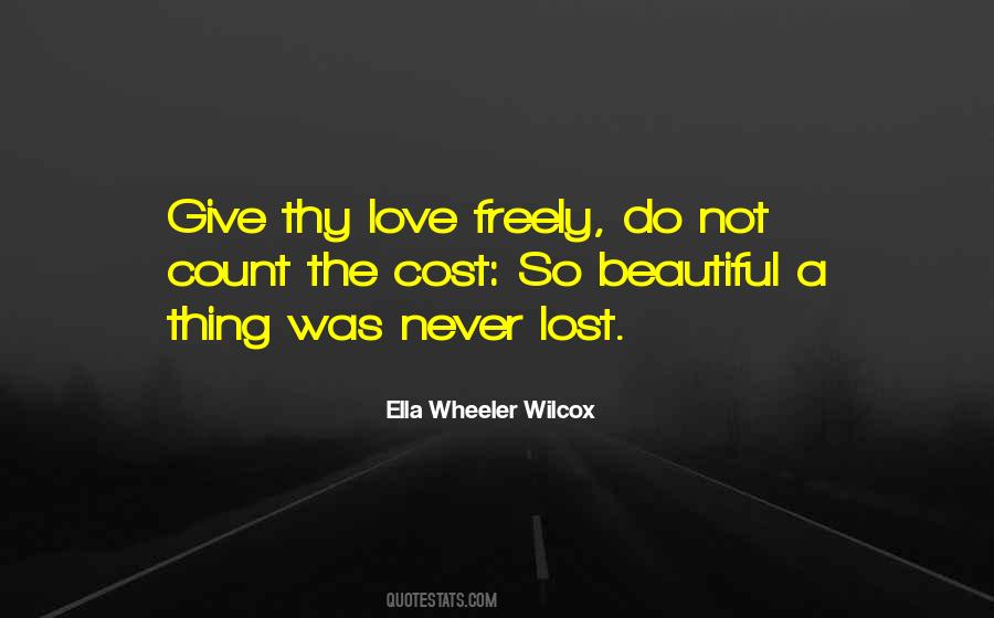 Love Cost Quotes #102903