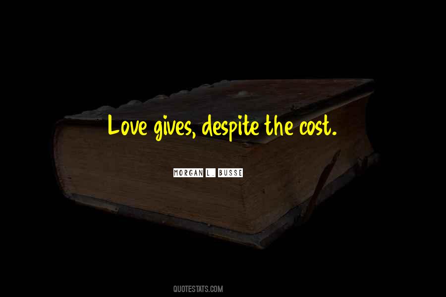 Love Cost Quotes #434915