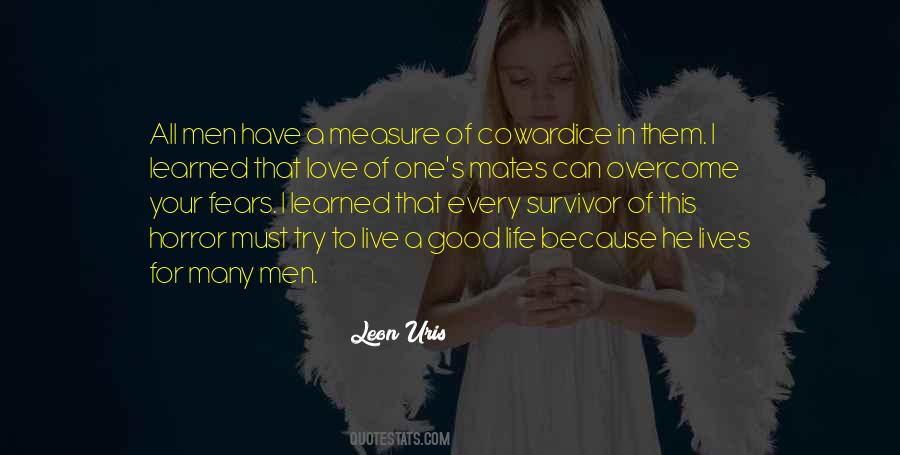 Love Cowardice Quotes #1628380