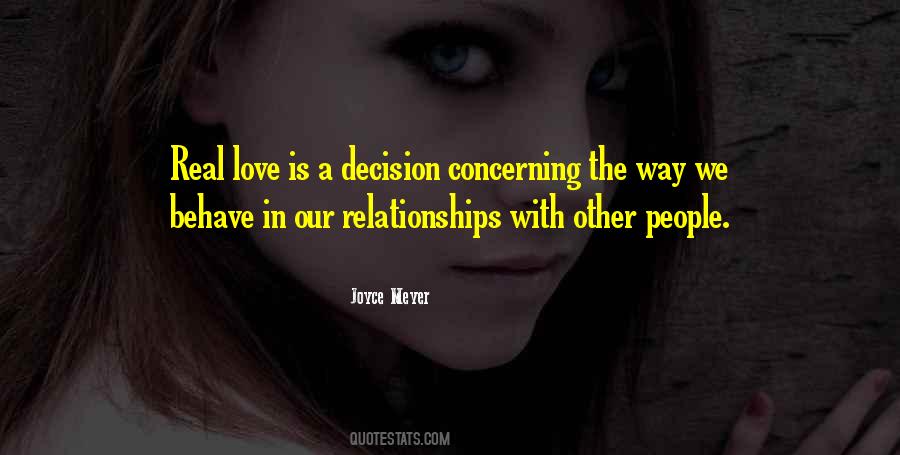 Love Decision Quotes #317482