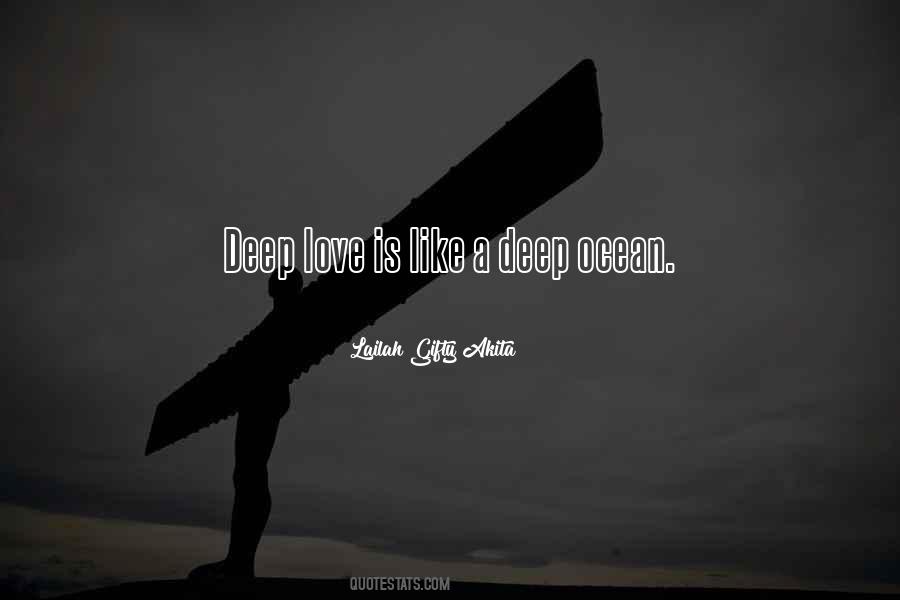 Love Deep Ocean Quotes #72119