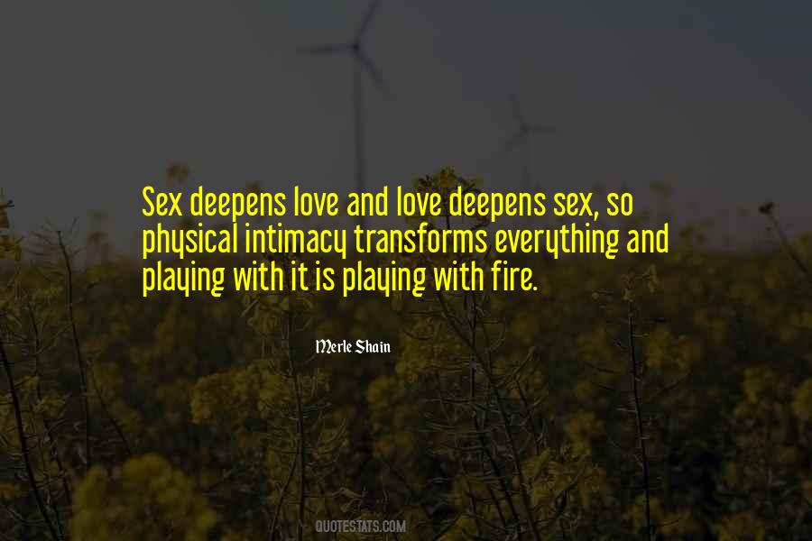 Love Deepens Quotes #1431039
