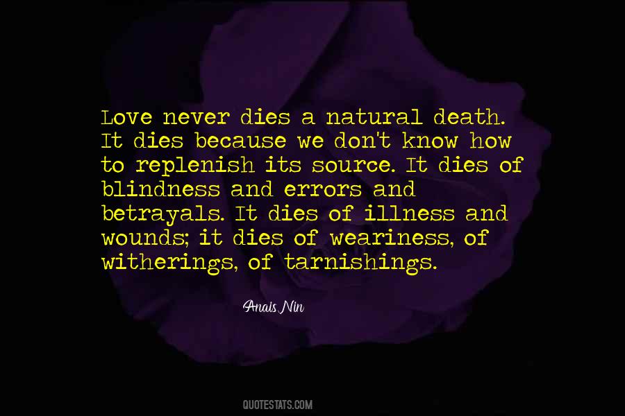 Love Dies Quotes #176237