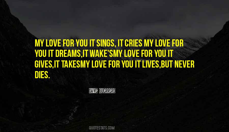 Love Dies Quotes #672995