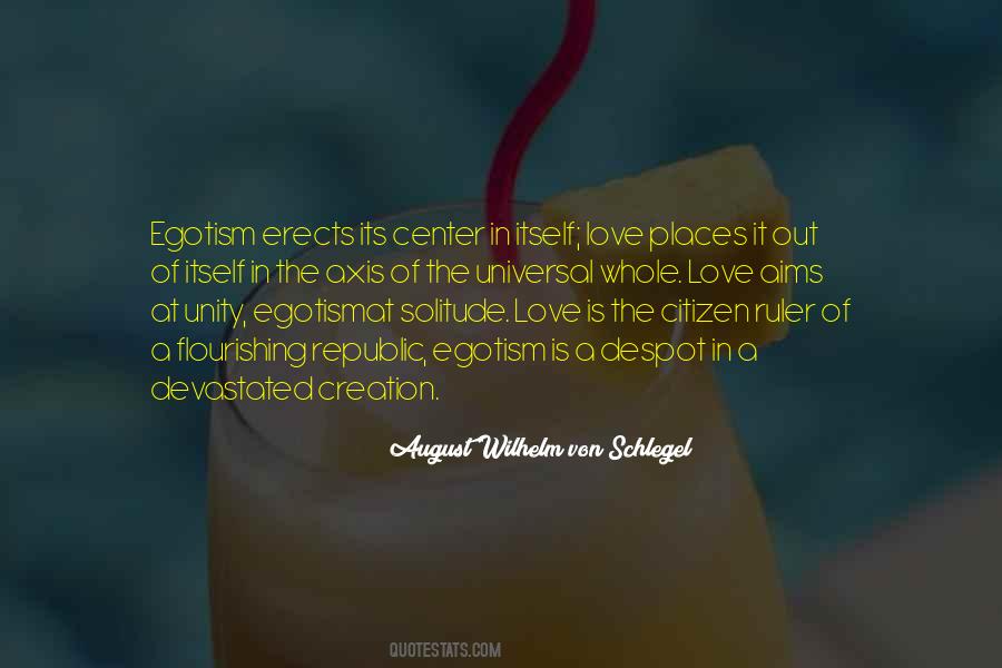 Love Egotism Quotes #860104