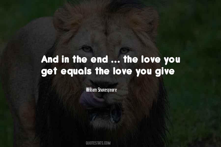 Love Equals Quotes #1800135
