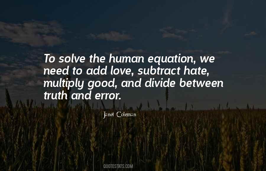 Love Equation Quotes #407885