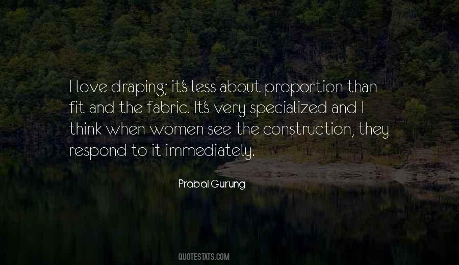 Love Fabric Quotes #1480799