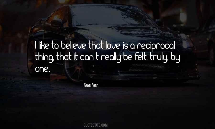 Love Felt Quotes #138566