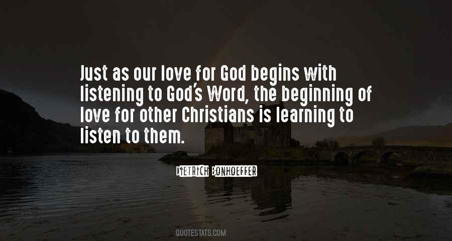 Love For God Quotes #1043288
