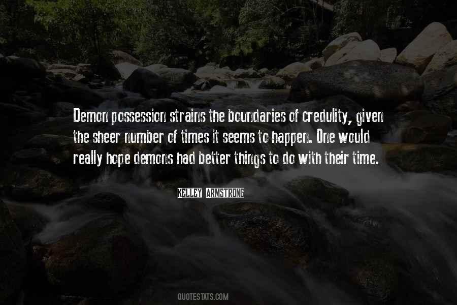 Quotes About Demon Possession #45489