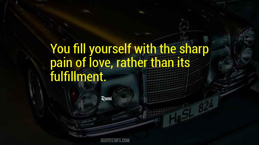 Love Fulfillment Quotes #1436922
