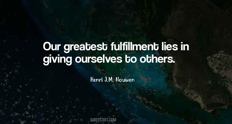 Love Fulfillment Quotes #93273