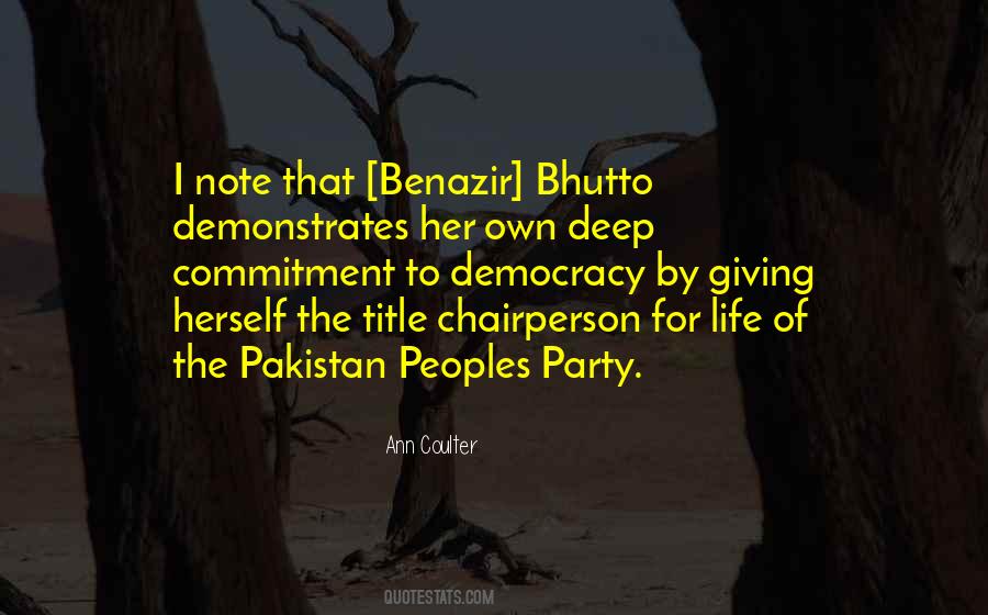 Quotes About Democracy In Pakistan #332615