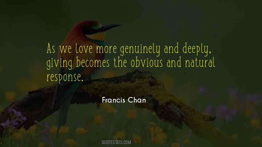 Love Genuinely Quotes #1754020