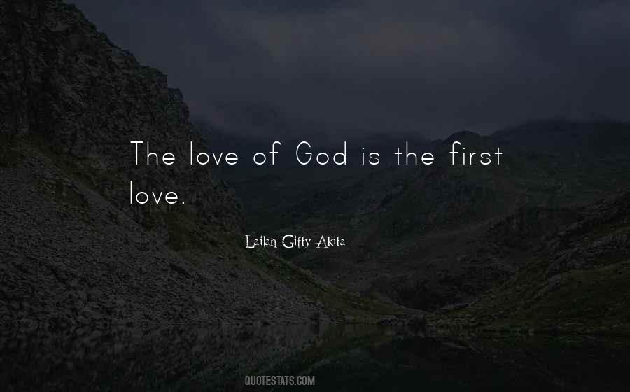 Love God First Quotes #870145