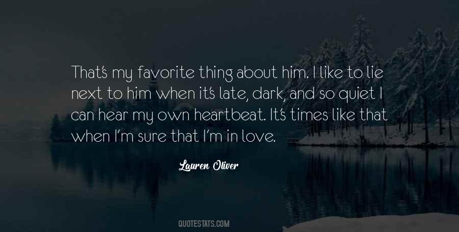 Love Heartbeat Quotes #484142
