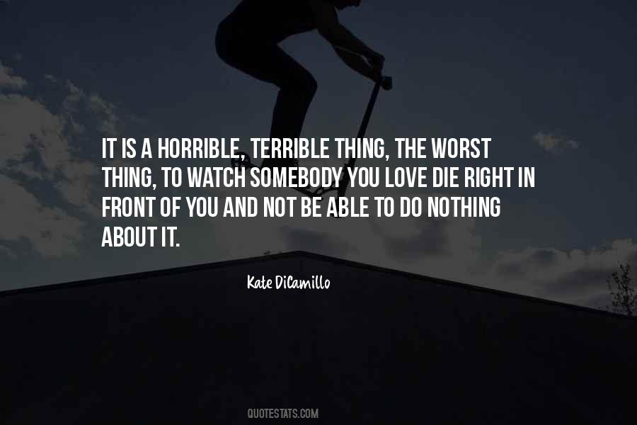 Love Horrible Quotes #542