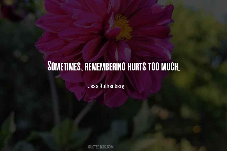 Love Hurts Sometimes Quotes #288689